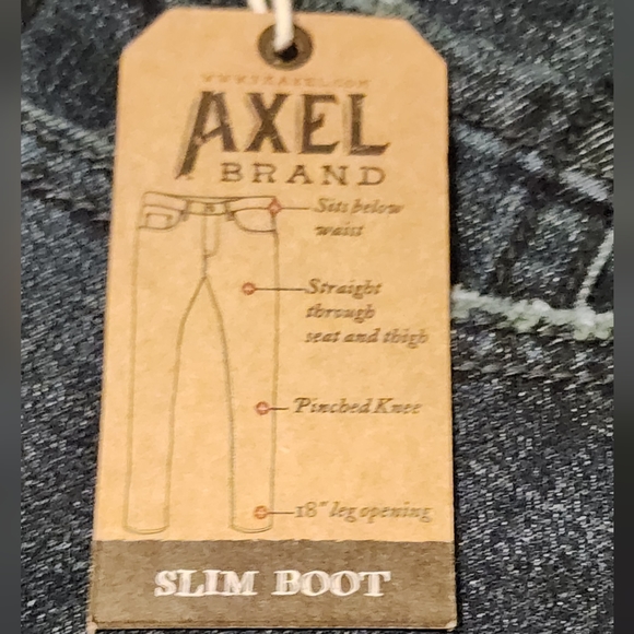 T.K. Axel Mens Slim Boot Stretch Blue Jeans 34 x 32 - Picture 3 of 5